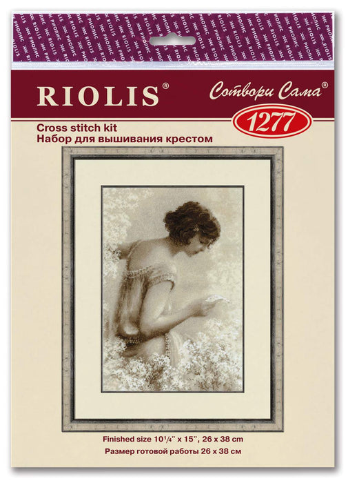 רקמה על בד גבינה - Old Photo. The Letter