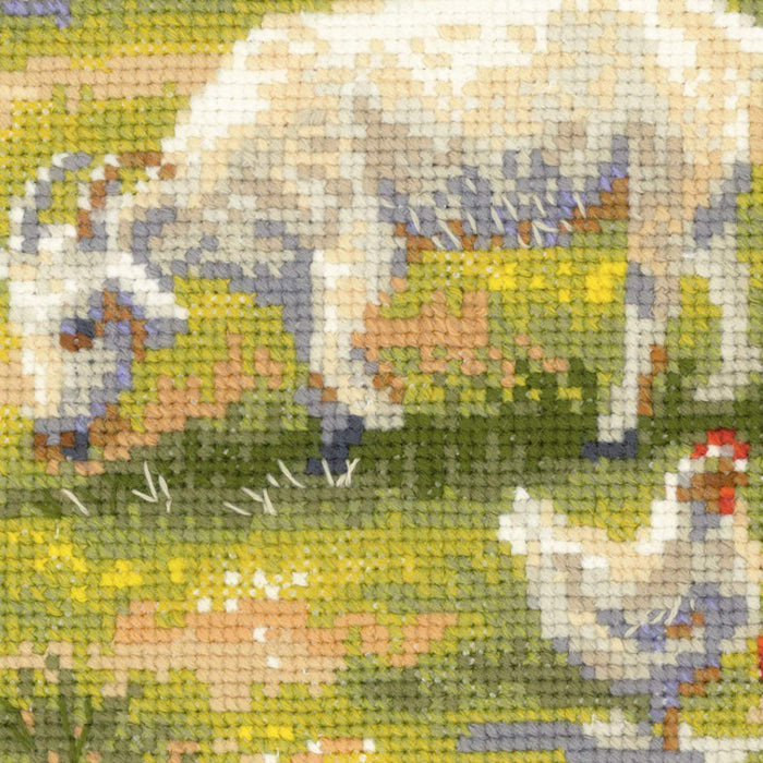 רקמה על בד גבינה - Afternoon in the Country