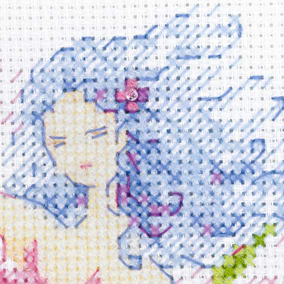 רקמה על בד גבינה - Spring Breeze Fairy