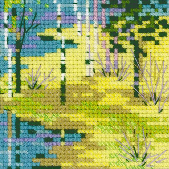 רקמה על בד גבינה - Estuary