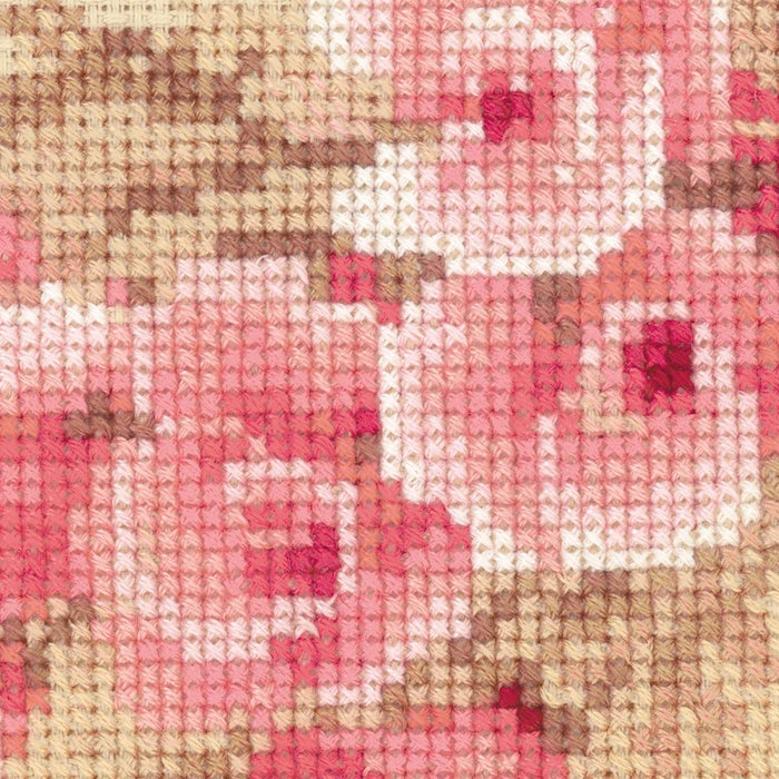 רקמה על בד גבינה - Pink Pomegranate