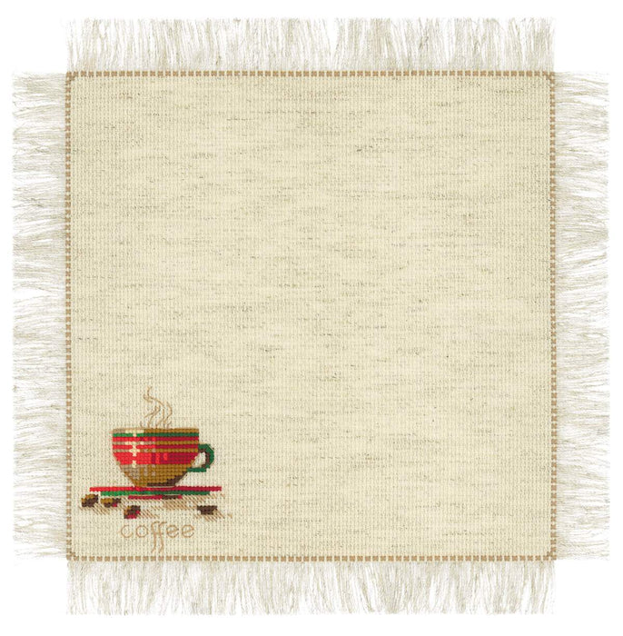 רקמה על בד גבינה - Tea and Coffee Napkins