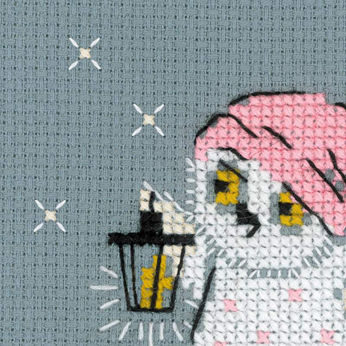 רקמה על בד גבינה - Lantern