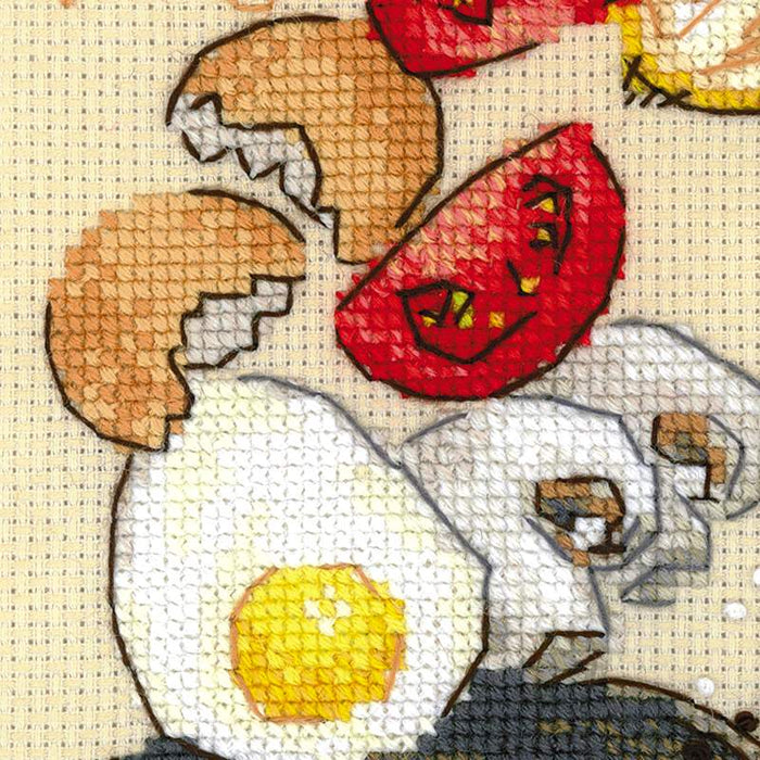 רקמה על בד גבינה - Breakfast