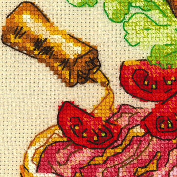 רקמה על בד גבינה - Lunch