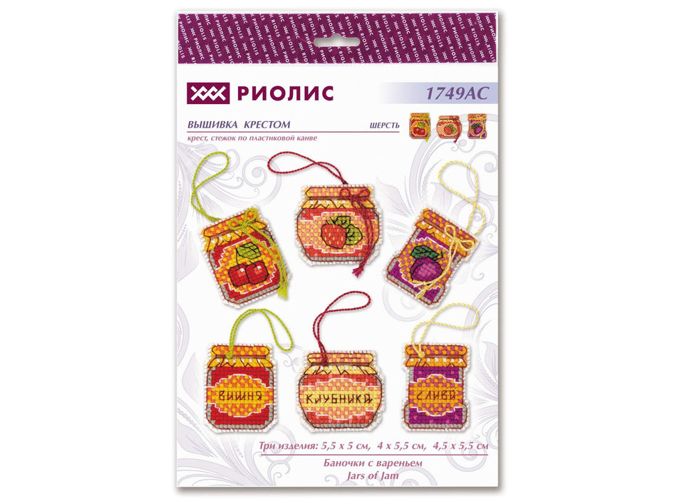 רקמה על בד גבינה - Jars of Jam