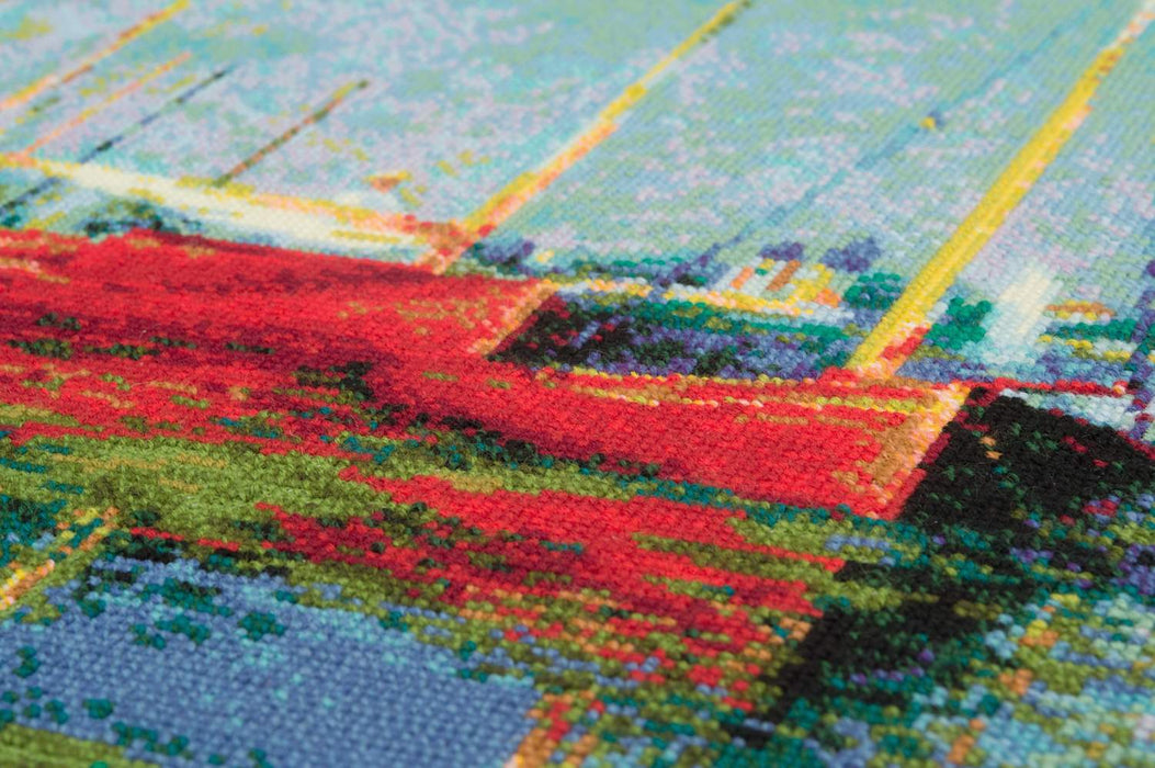רקמה על בד גבינה - Argenteuil after C. Monet's Painting