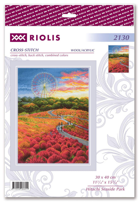 רקמה על בד גבינה - Hitachi Seaside Park
