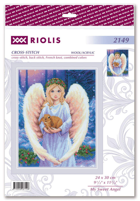 רקמה על בד גבינה - My Sweet Angel