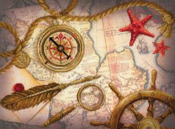 רקמה על בד גבינה - Treasure Hunting