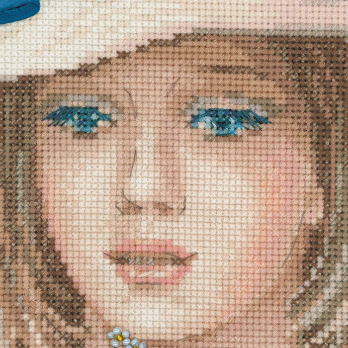 רקמה על בד גבינה - Forget Me Not