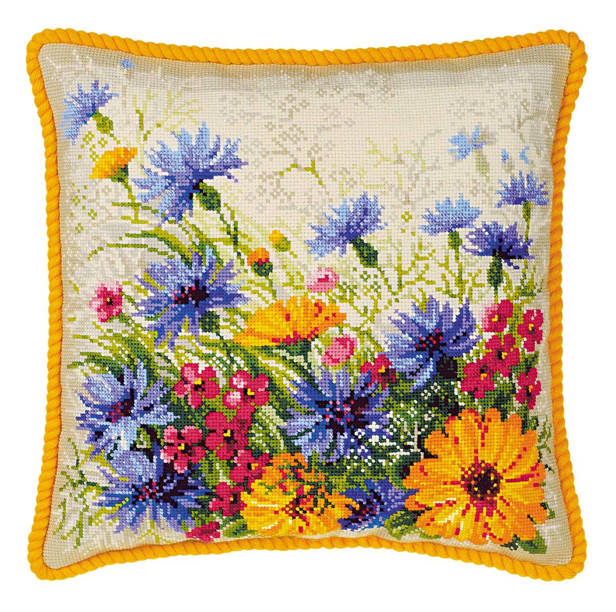 רקמה על בד גבינה - Moorish Lawn Cushion