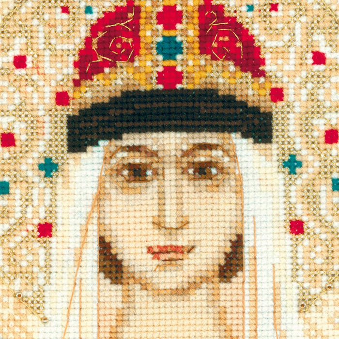 רקמה על בד גבינה - St. Anna of Novgorod