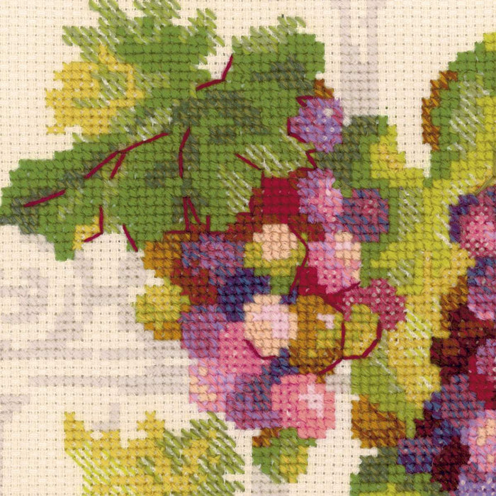 רקמה על בד גבינה - Grapevine