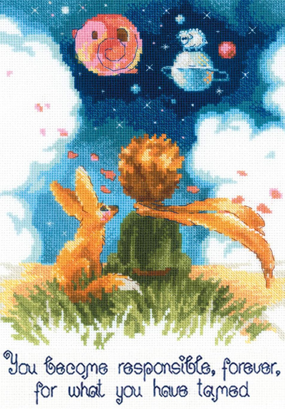 רקמה על בד גבינה - The Little Prince