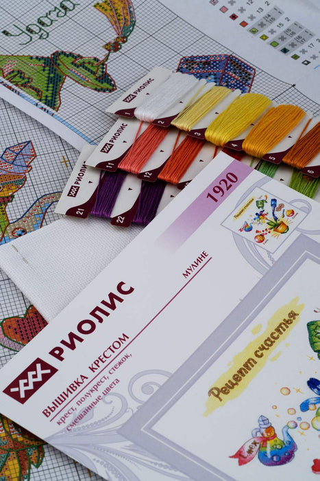 רקמה על בד גבינה - Recipe for Happiness