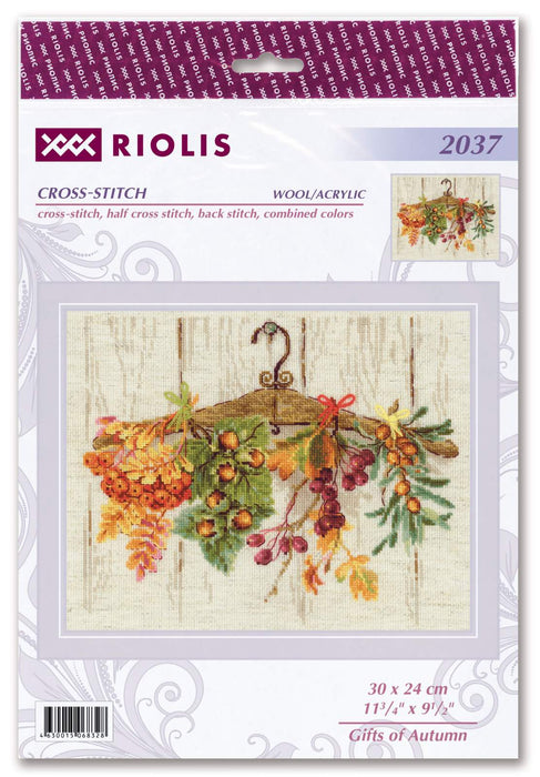 רקמה על בד גבינה - Gifts of Autumn