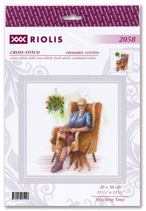 רקמה על בד גבינה - Stitching Time