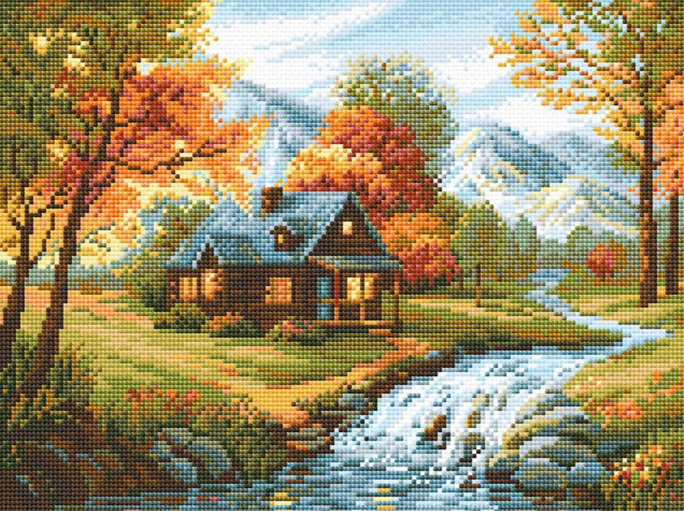ציור יהלומים - Autumn View
