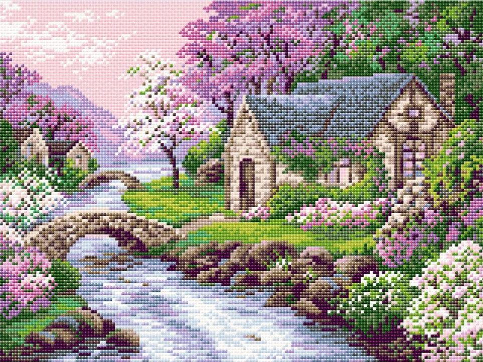 ציור יהלומים - Spring View