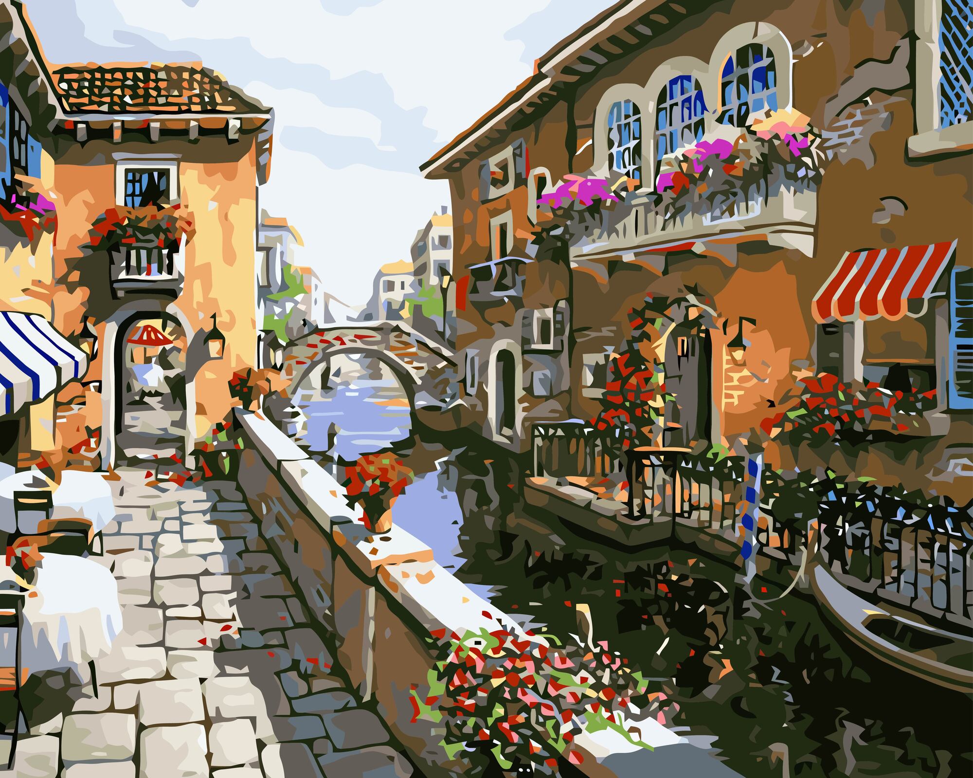 צביעה לפי מספרים - רחוב בוונציה