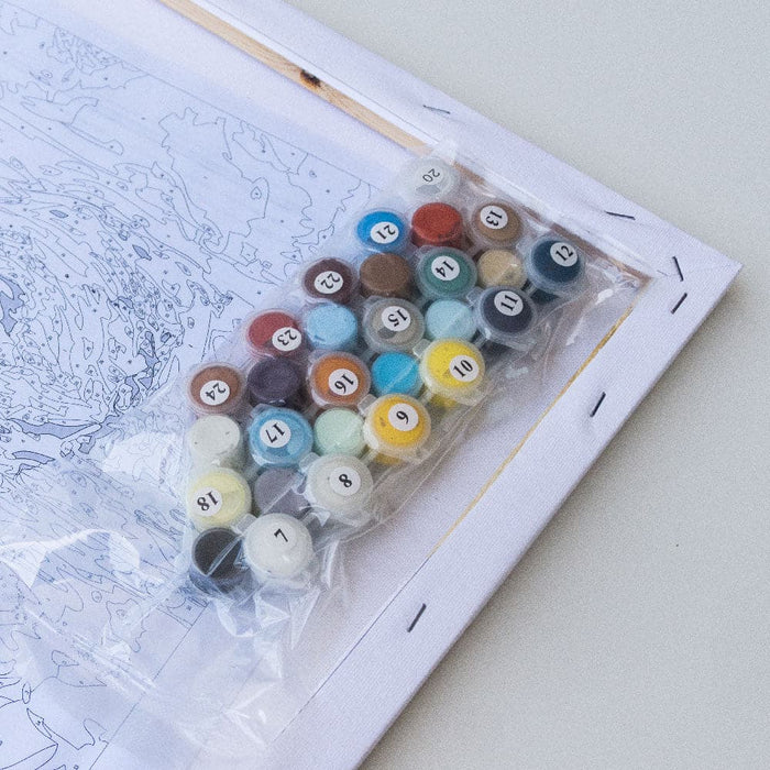 צביעה לפי מספרים - ג'ירפה ססגונית