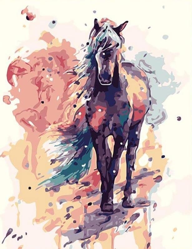 צביעה לפי מספרים - סוסון ,אלנה שבד (ערכת פרימיום)