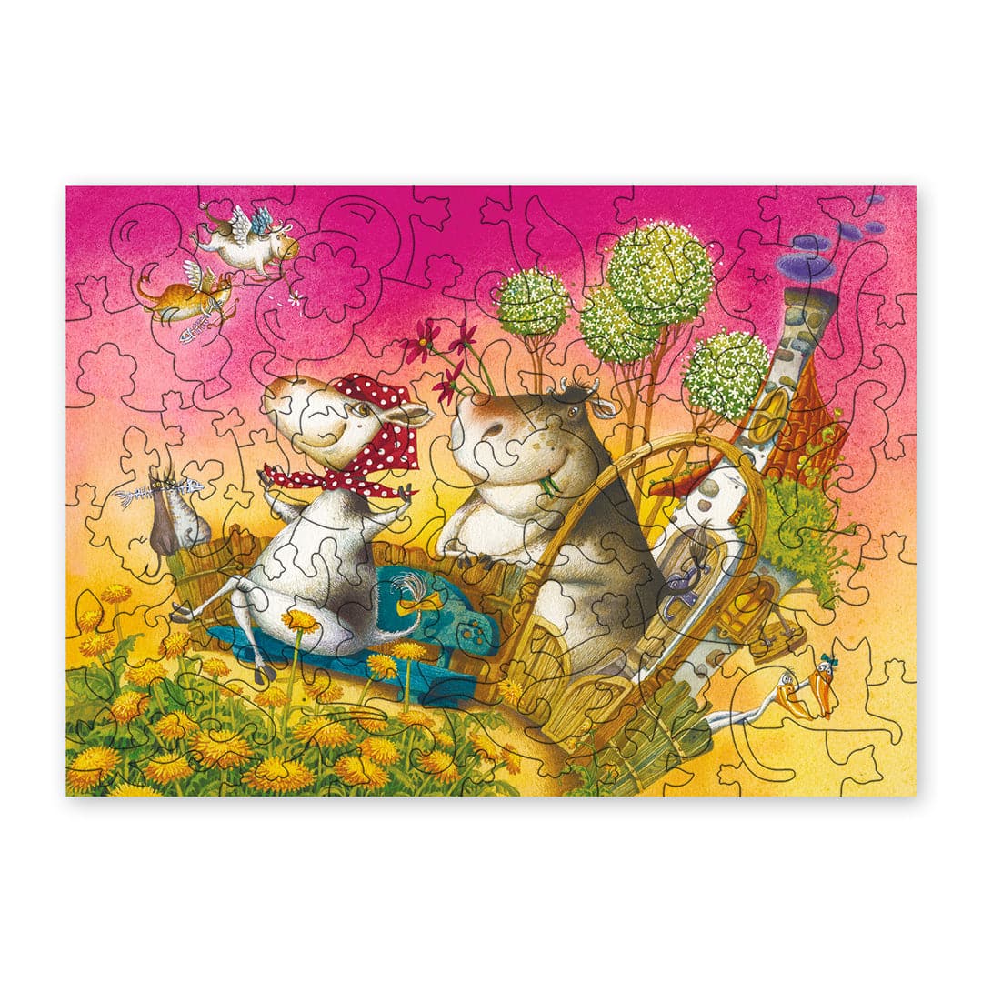 פאזל בצורות מיוחדות - Friendship in the glade