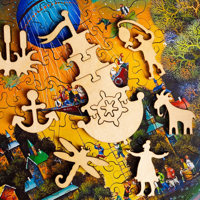 פאזל בצורות מיוחדות - Spectacular frigate