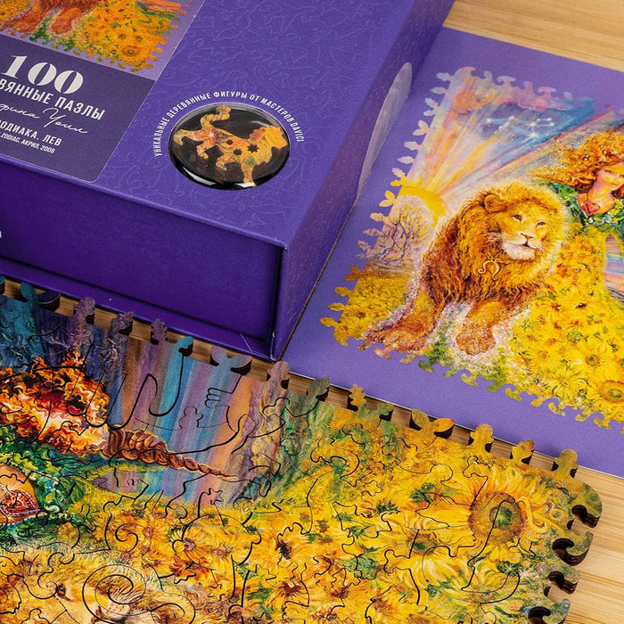 פאזל בצורות מיוחדות - Zodiac signs. Leo