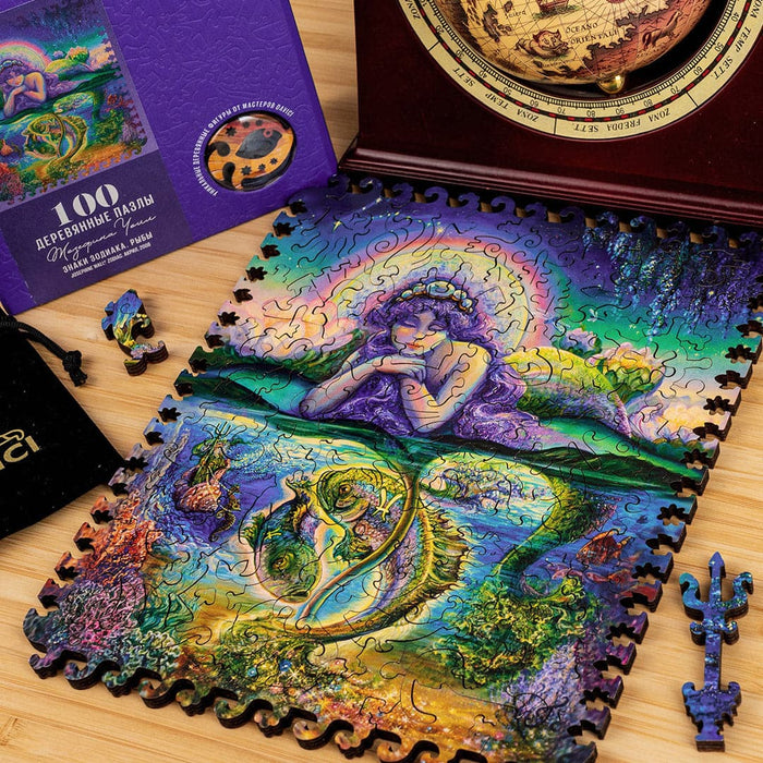 פאזל בצורות מיוחדות - Zodiac signs. Pisces