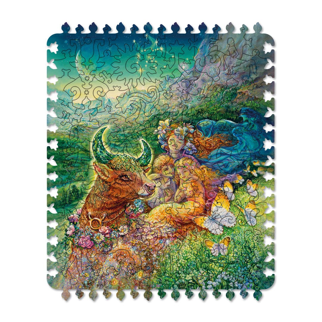 פאזל בצורות מיוחדות - Zodiac signs. Taurus