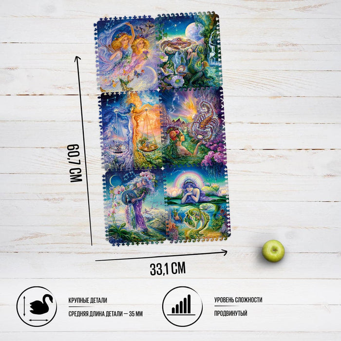 פאזל בצורות מיוחדות - Zodiac signs. Water and Air Signs