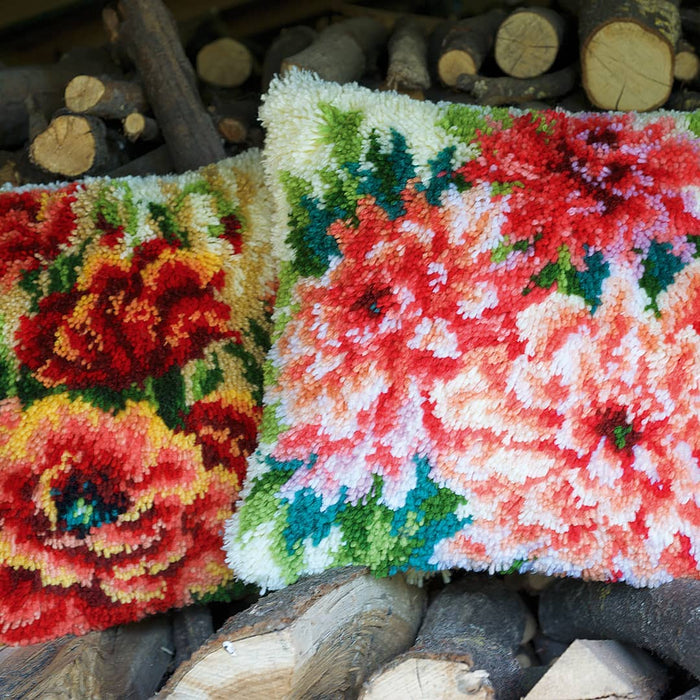 הכנת תמונת צמר או כרית - דחליאסים ורודים