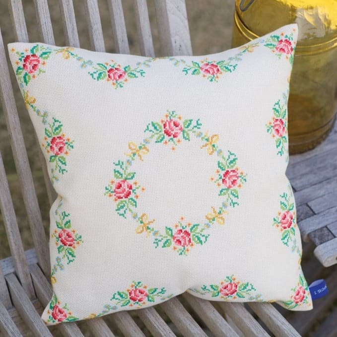 הכנת תמונת צמר או כרית - הדפס פרחוני