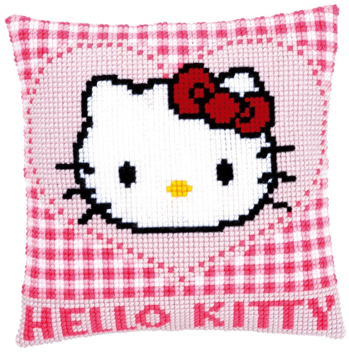 הכנת תמונת צמר או כרית - הלו קיטי רקע לב