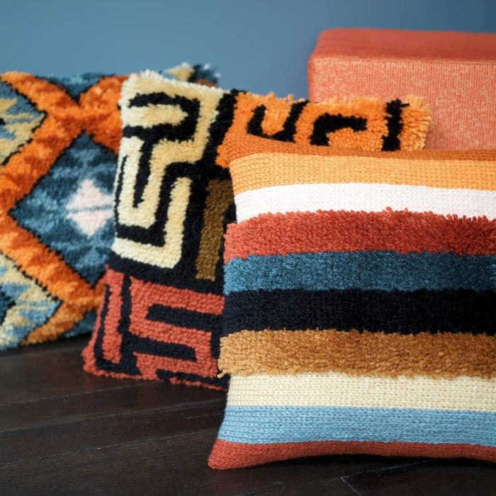 הכנת תמונת צמר או כרית ותפר שרשרת - בסגנון בוהו