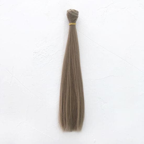 קווצות שיער לעיצוב תסרוקות בובה - חום בהיר 20 ס״מ