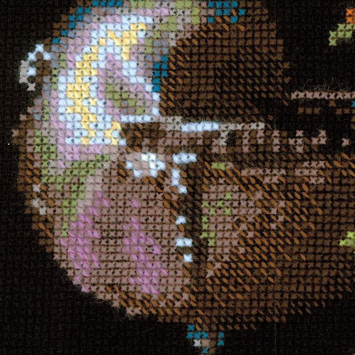 רקמה על בד גבינה - טבע דומם הולנדי