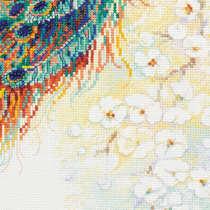 רקמה על בד גבינה - גן פרסי (ערכת פרימיום)