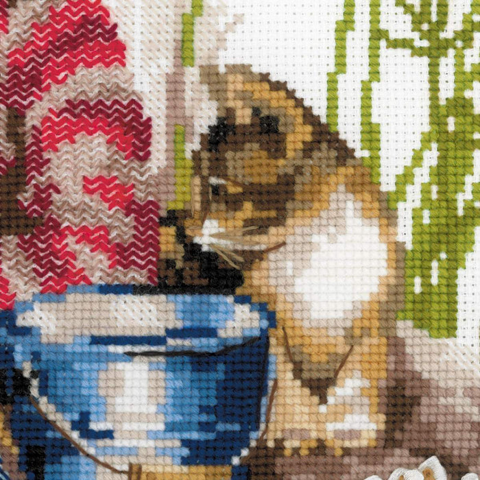 רקמה על בד גבינה - הבה נצא לדוג