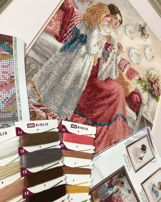 רקמה על בד גבינה - שיעור תפירה