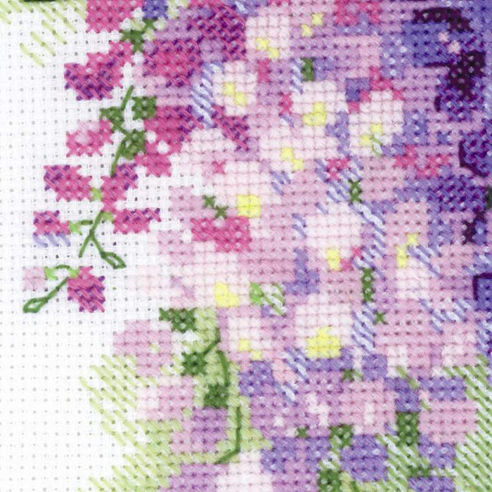 רקמה על בד גבינה - Wisteria