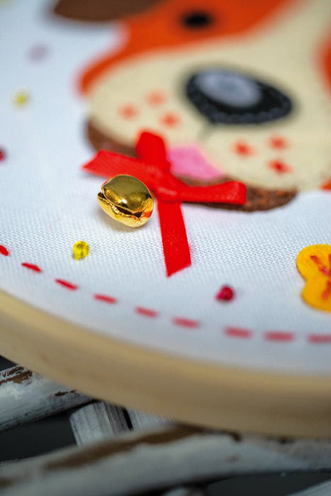 רקמה עם צמר - כלב