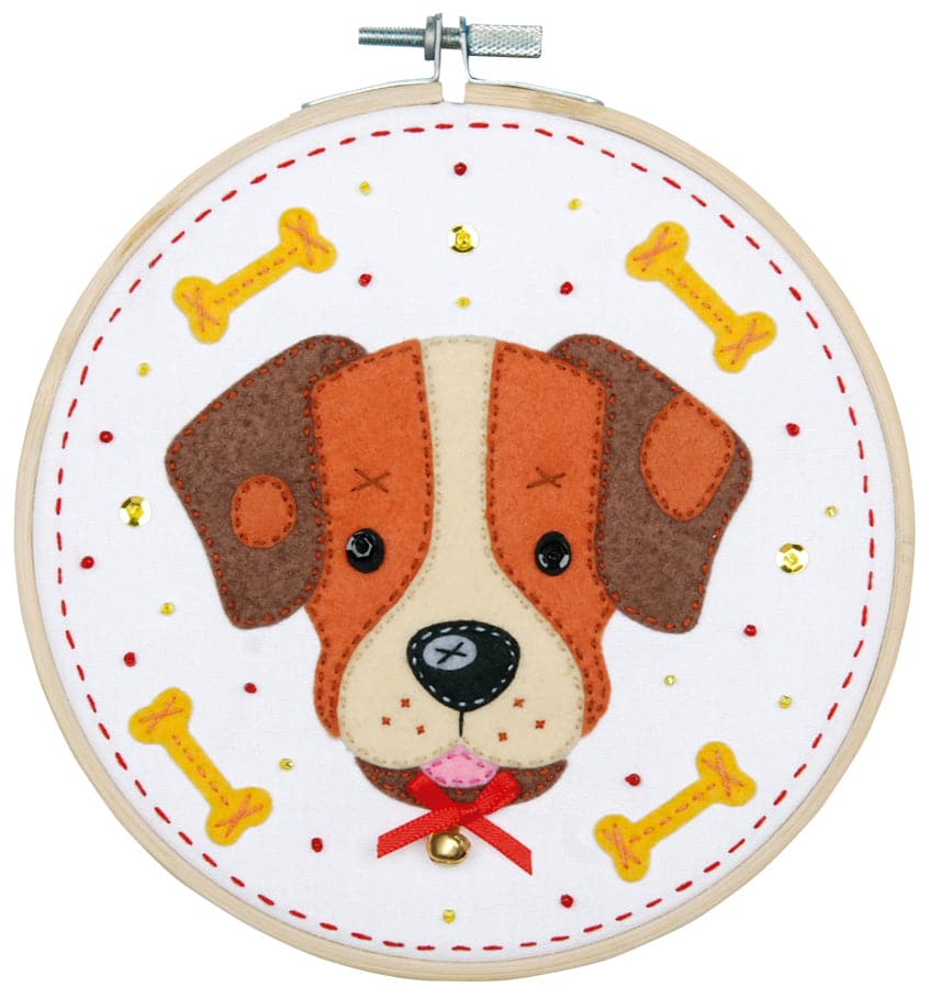 רקמה עם צמר - כלב