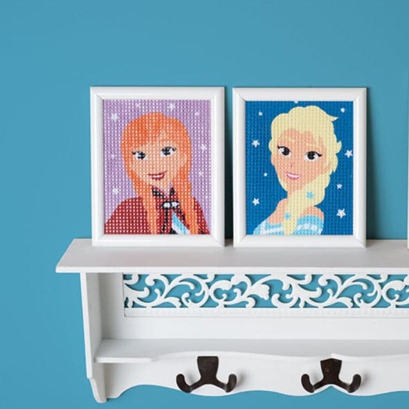 רקמה (תפר חצי צולב) - לשבור את הקרח: אנה