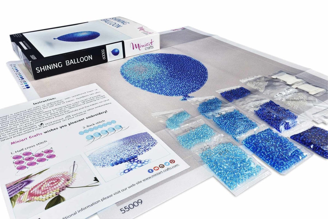 רקמת חרוזים - בלון נוצץ