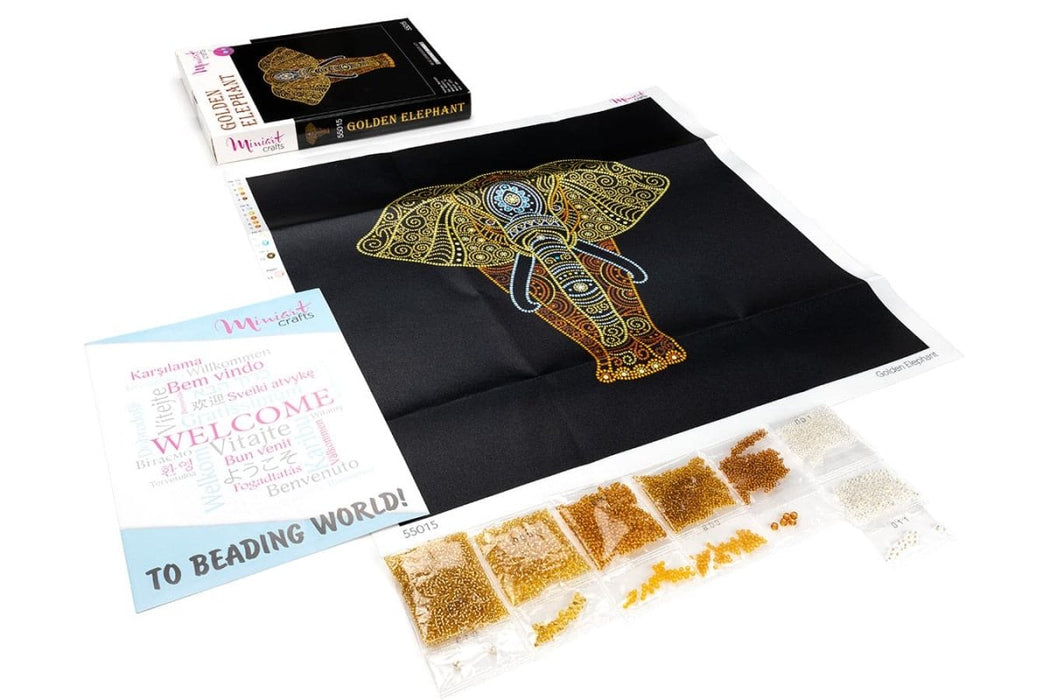 רקמת חרוזים - פיל הזהב