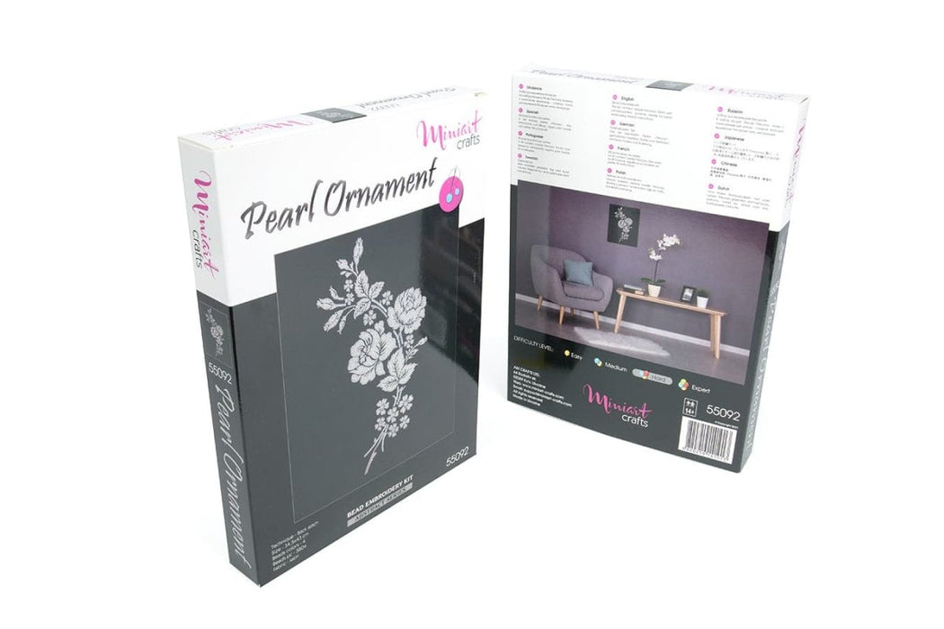 רקמת חרוזים - פרחי פנינה