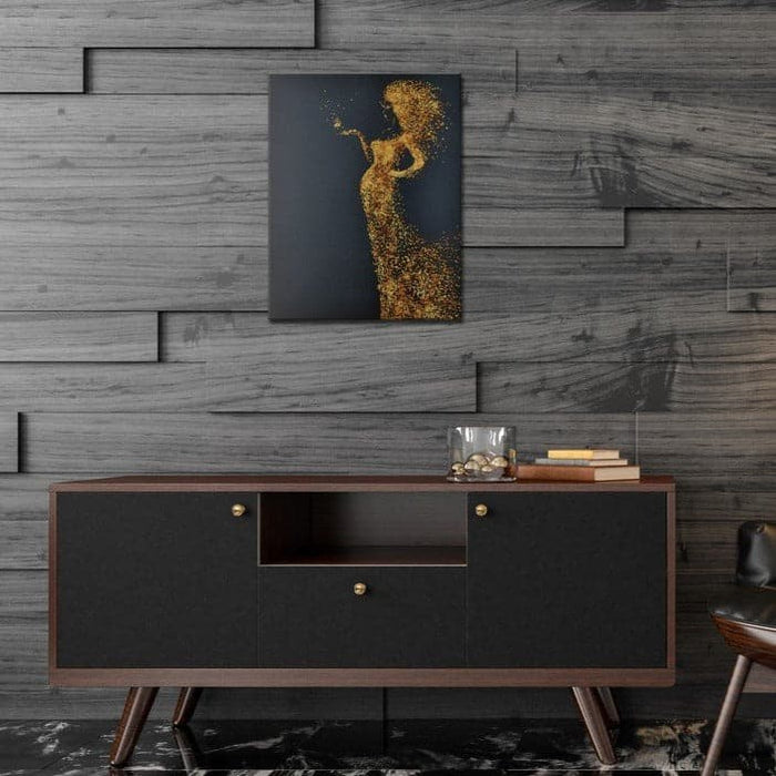 רקמת חרוזים - האישה בזהב